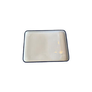 Peoples Liberation Army Navy (PLAN) Enamelware Tray-Blue Trim 15.5”